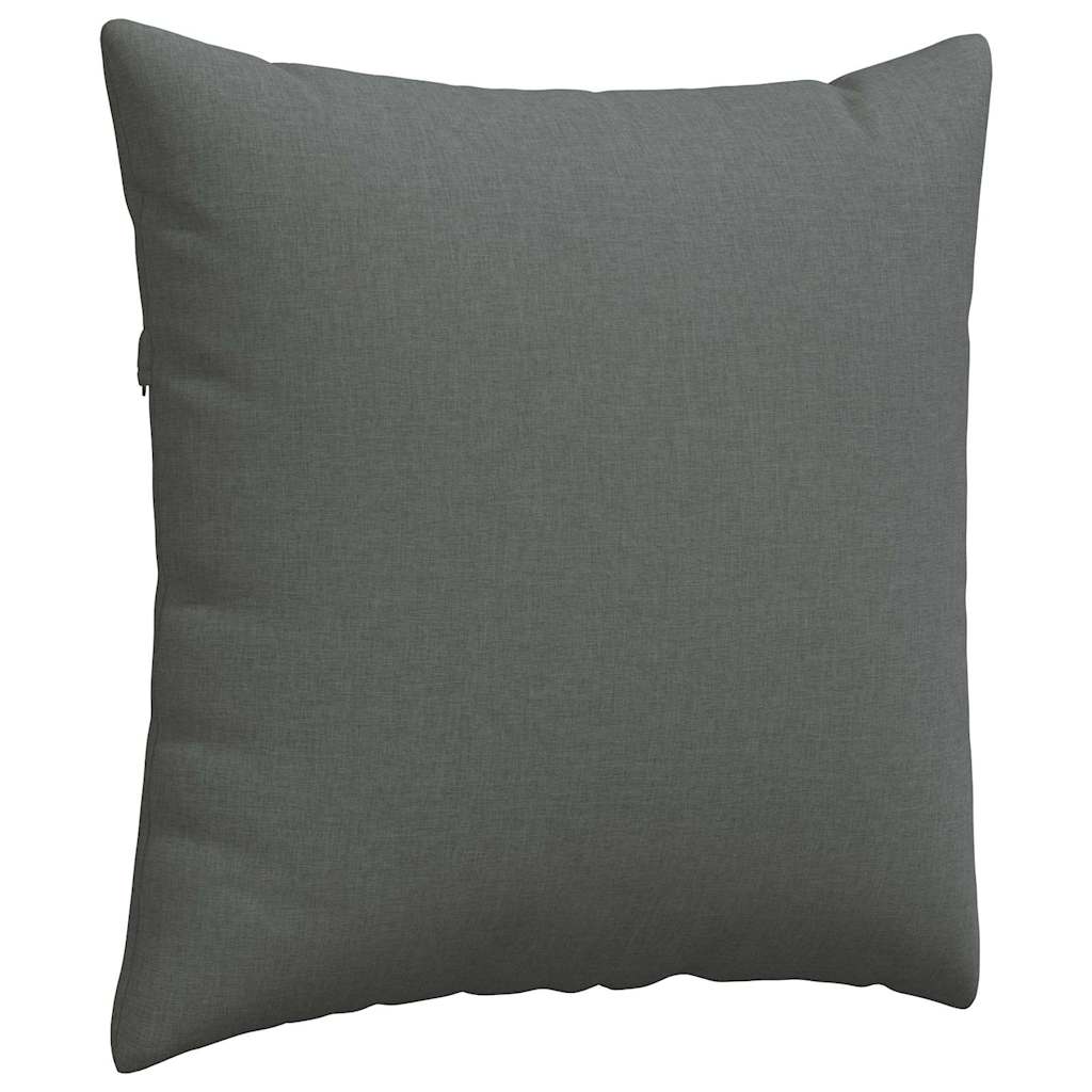 Sofa Pillows 2 pcs Dark Grey 80 x 80 cm Fabric